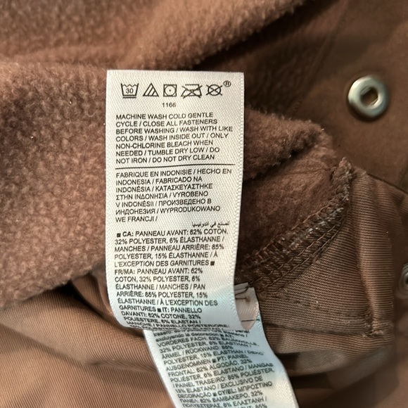 Athleta light brown oversized fleece and velour sweatshirt. - Picture 7 of 7